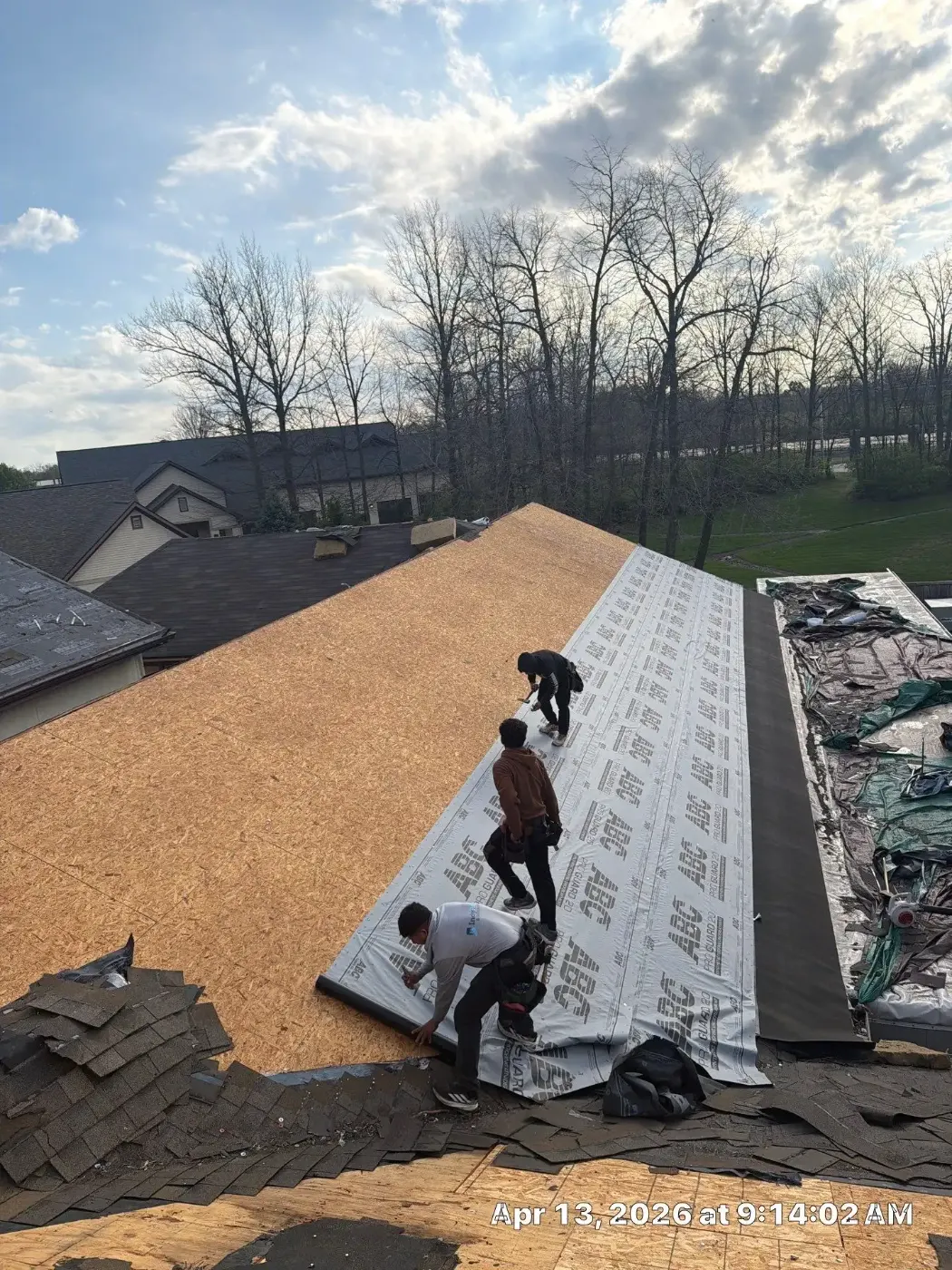 Flashing and seam work in LaPorte