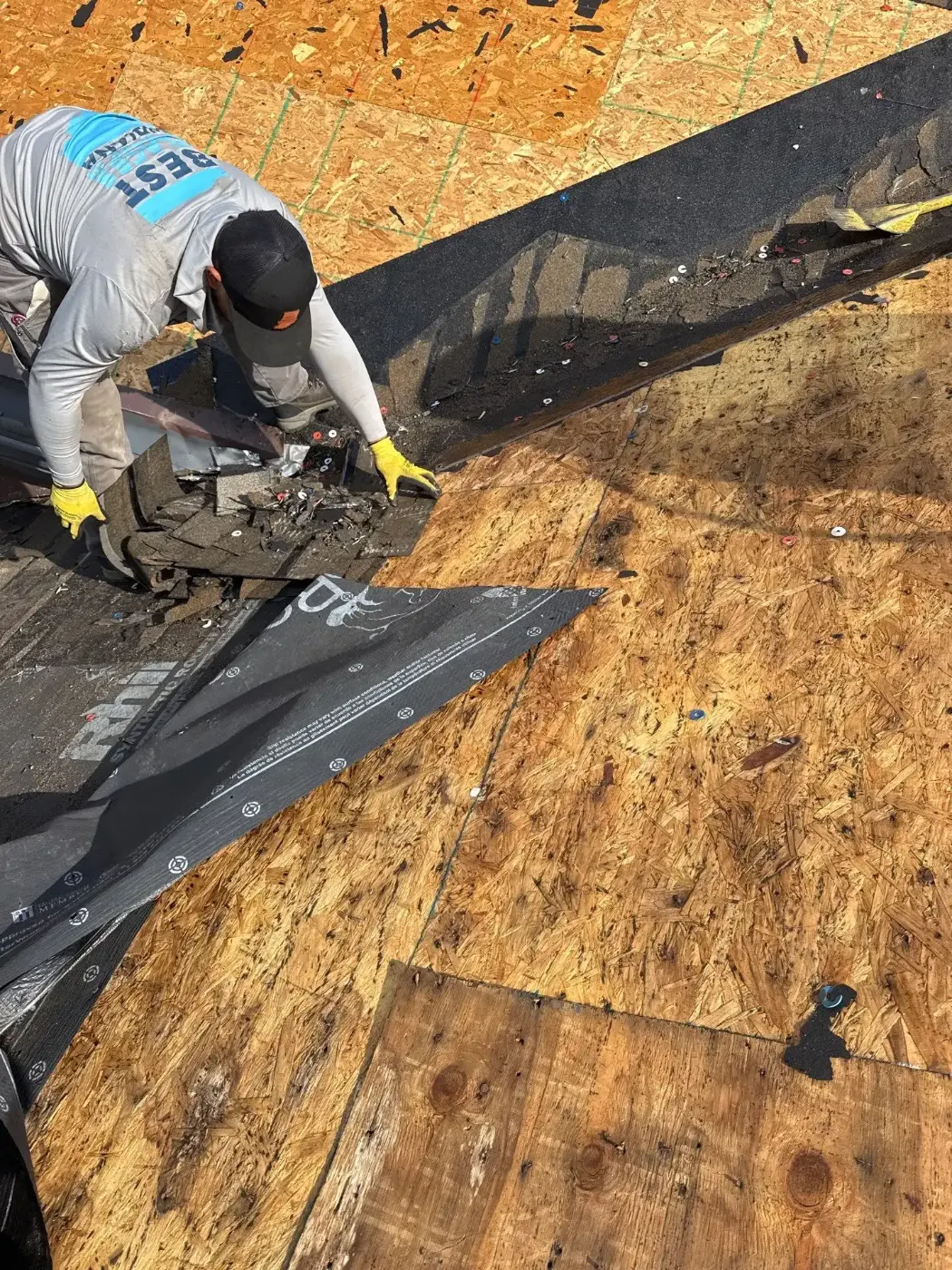 Commercial roof inspection documented in LaPorte